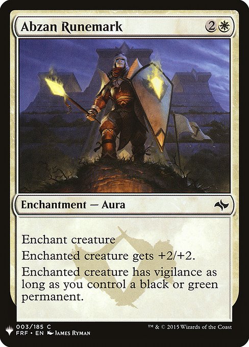 Abzan Runemark [Mystery Booster