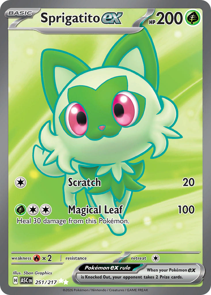 Sprigatito ex - 251/217 (ASC) Ultra Rare