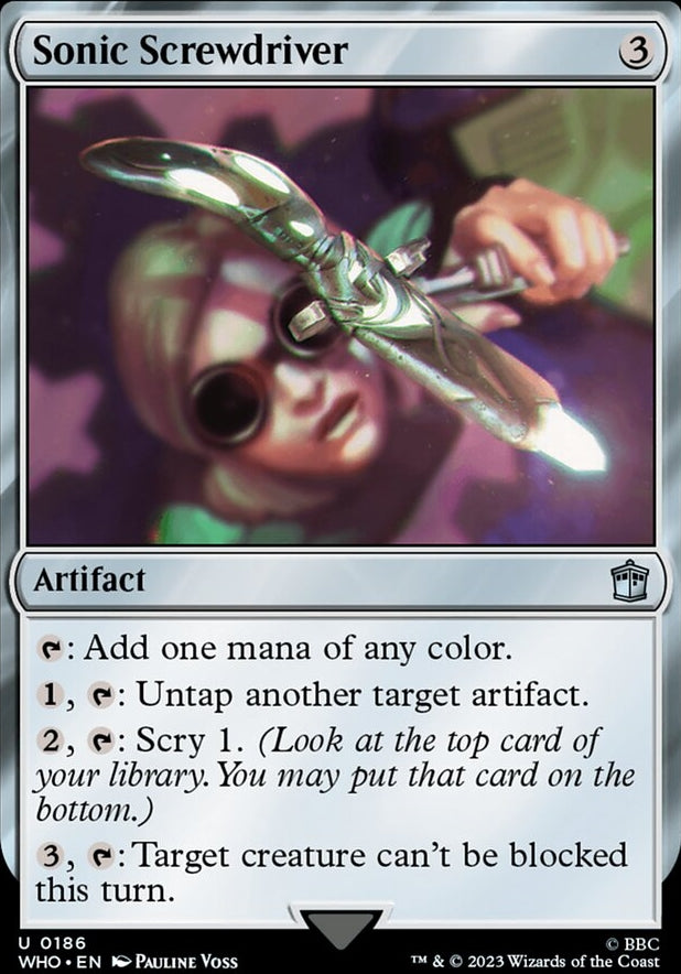 Sonic Screwdriver [#0186 New Cards] (WHO-U)