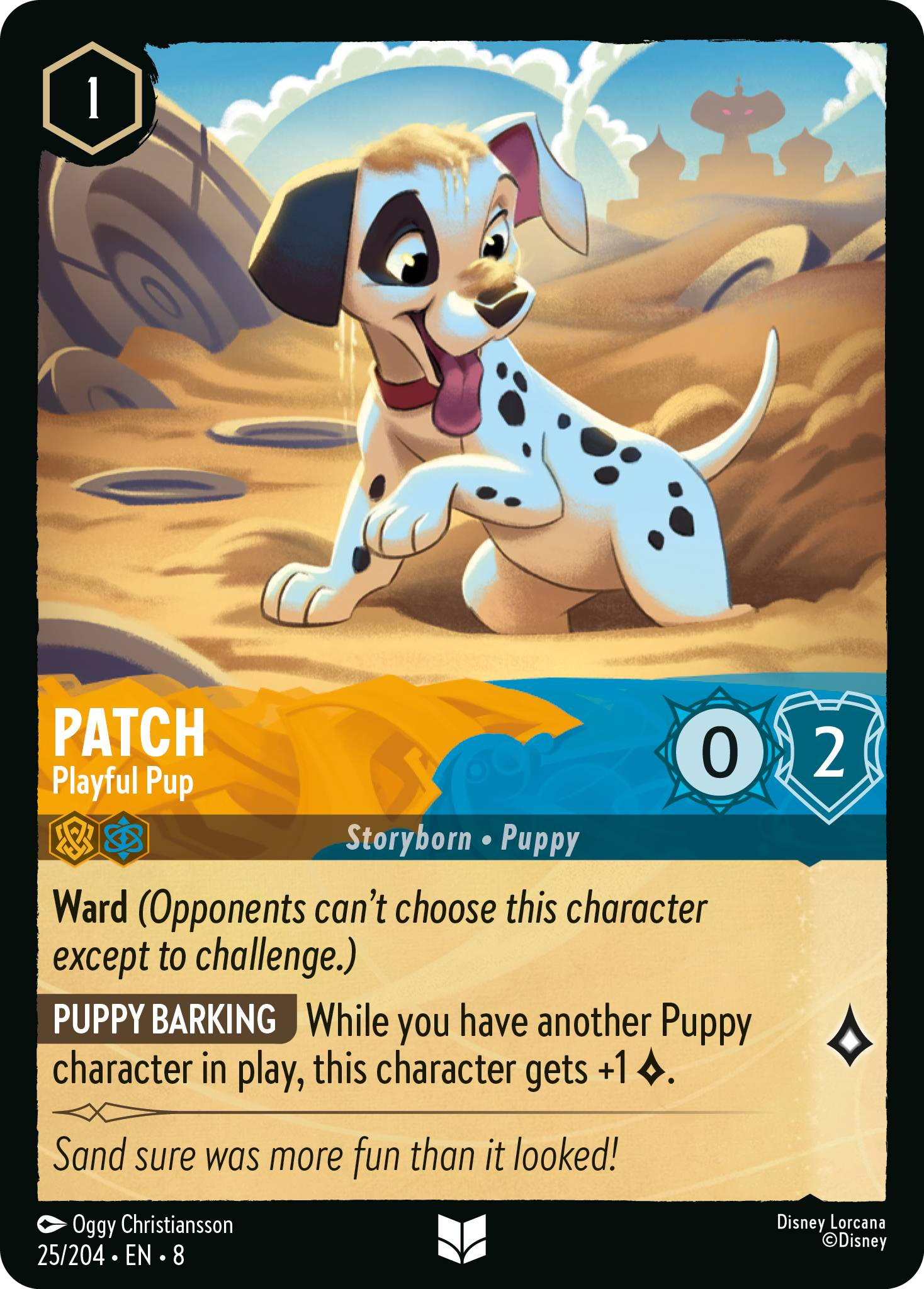 Patch - Playful Pup (Reign of Jafar - 025/204 ) Uncommon