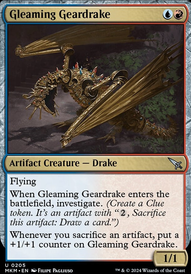Gleaming Geardrake [#0205] (MKM-U)