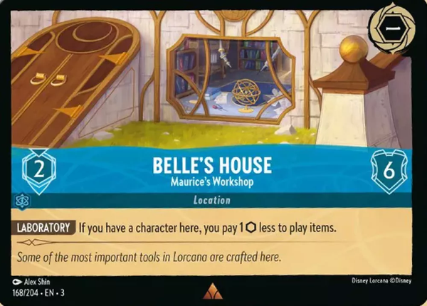 Belle's House - Maurice's Workshop (Into the Inklands 168/204) Rare - Near Mint