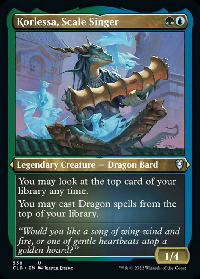Korlessa, Scale Singer [#538 Etched Foil] (CLB-U)