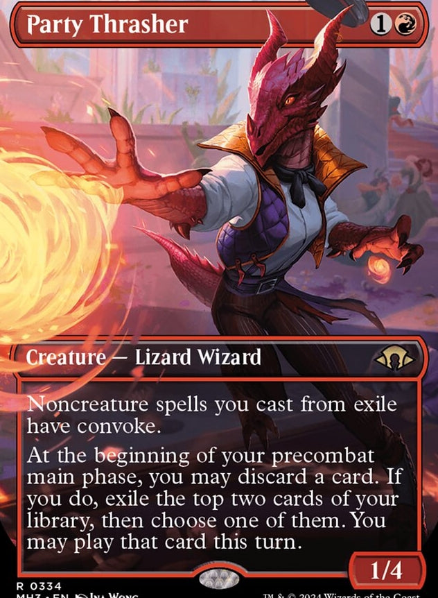 Party Thrasher [#0334 Borderless] (MH3-R-FOIL)