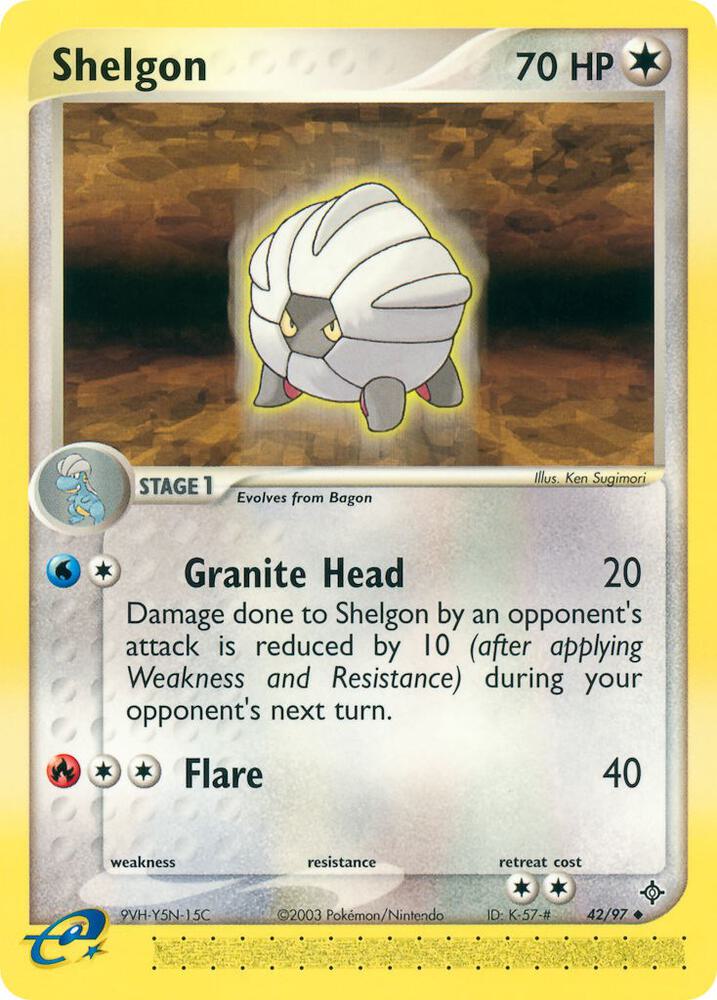 Shelgon - 42/97 (DR) Uncommon - Near Mint