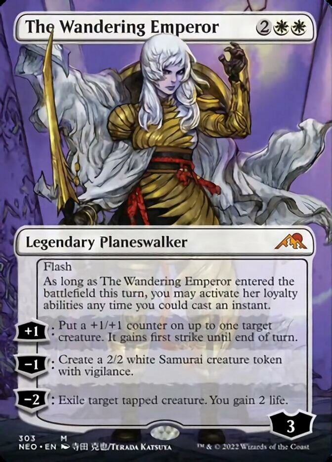 The Wandering Emperor [ #303 Borderless Planeswalker ] (NEO-M)