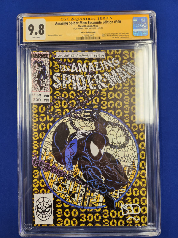 Amazing Spider-Man Facsimile (2023 Series) #300 (CGC 9.8) Matthew Dimasi Signature