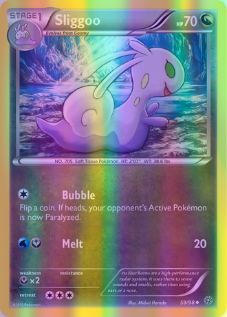 Sliggoo - 059/098 (AOR) Uncommon - Near Mint Reverse Holofoil