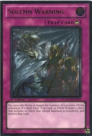 Solemn Warning (DREV-EN077) Ultimate Rare Near Mint Unlimited