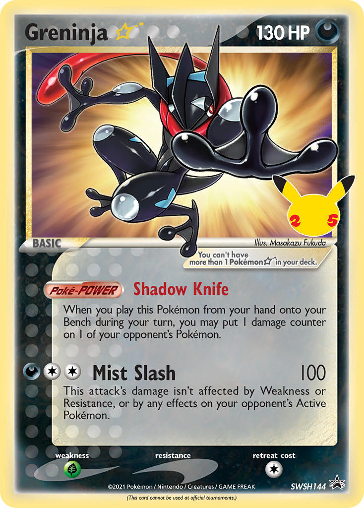 Greninja Star - SWSH144 (SWSH:PR) Promo - Near Mint Holofoil