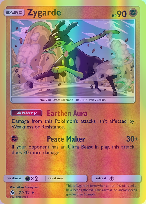 Zygarde - 071/131 (FLI) Uncommon - Near Mint Reverse Holofoil