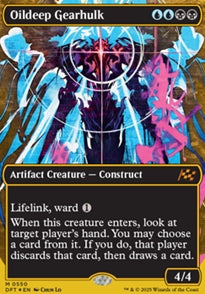 Oildeep Gearhulk [ #0550 Borderless Graffiti Giants First Place Foil ] (DFT-M)