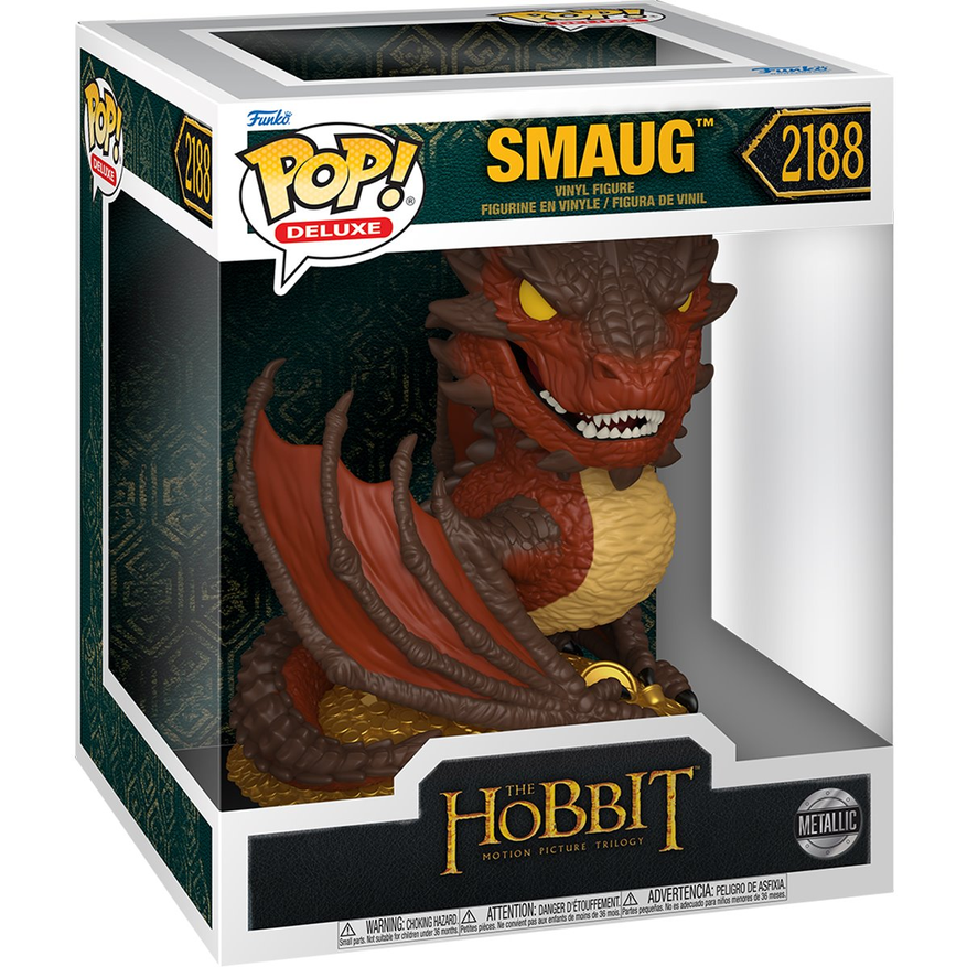 POP Figure Deluxe: The Hobbit #2188 - Smaug (Metallic)