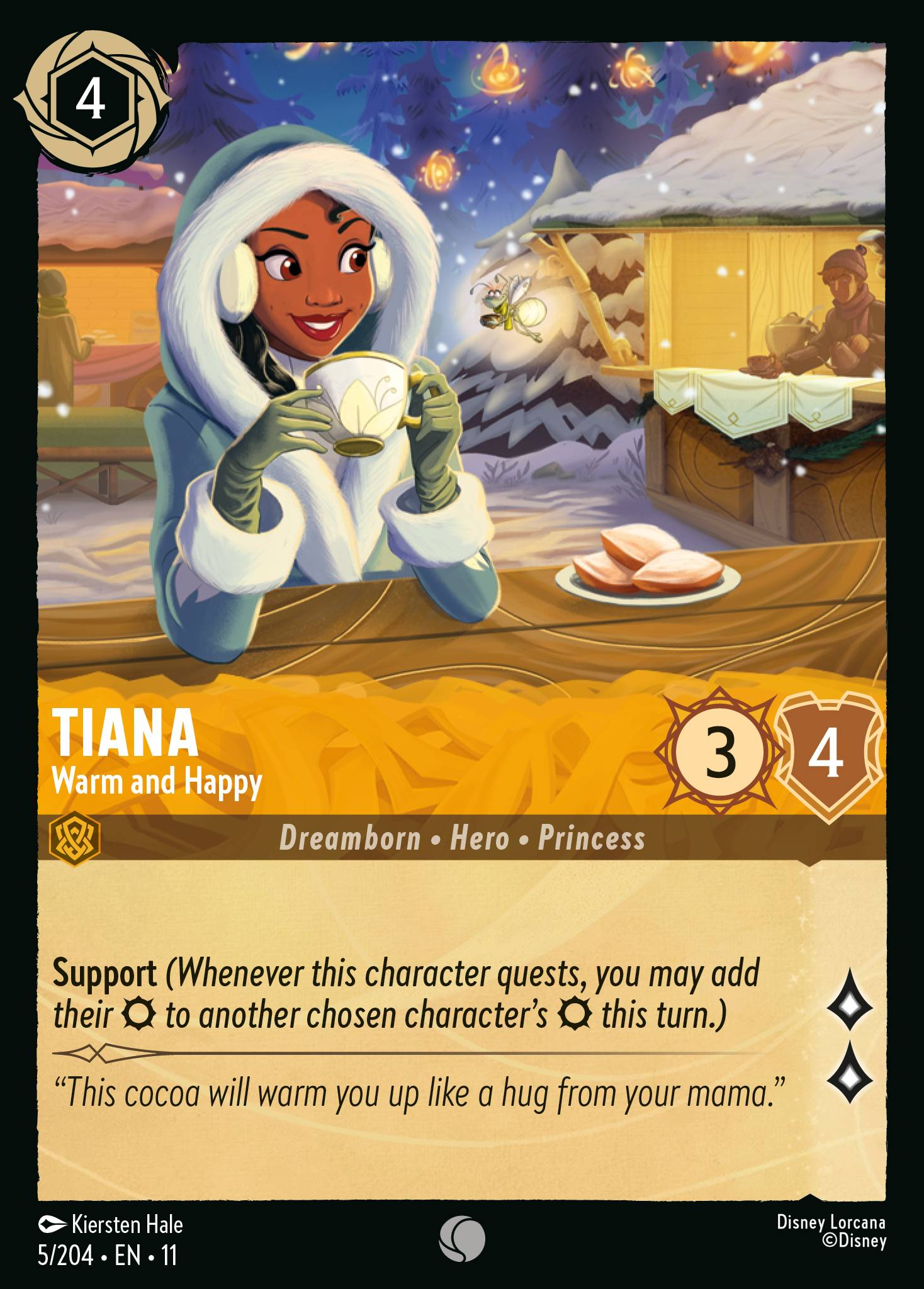 Tiana - Warm and Happy (005/204 - Winterspell)  Common