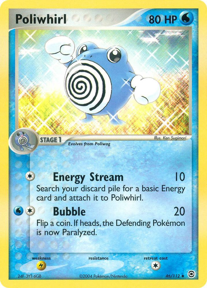 Poliwhirl - 046/112 (RG) Unommon - Moderate Play