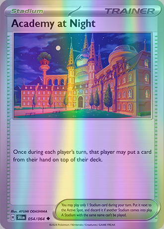 Academy at Night - 054/064 (SFA) Uncommon - Near Mint Reverse Holofoil