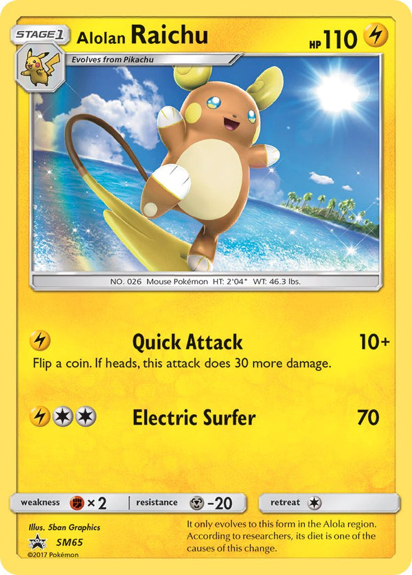 Alolan Raichu - SM65 (SM:PR) Promo - Near Mint Holofoil