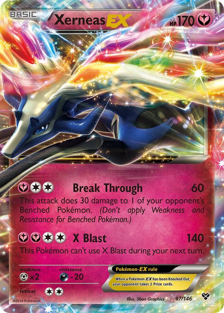 Xerneas EX - 97/146 - (XY) Ultra Rare - Near Mint Holofoil