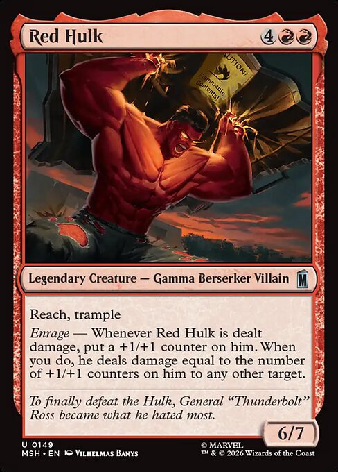 Red Hulk [ #0149 ] (MSH-U)