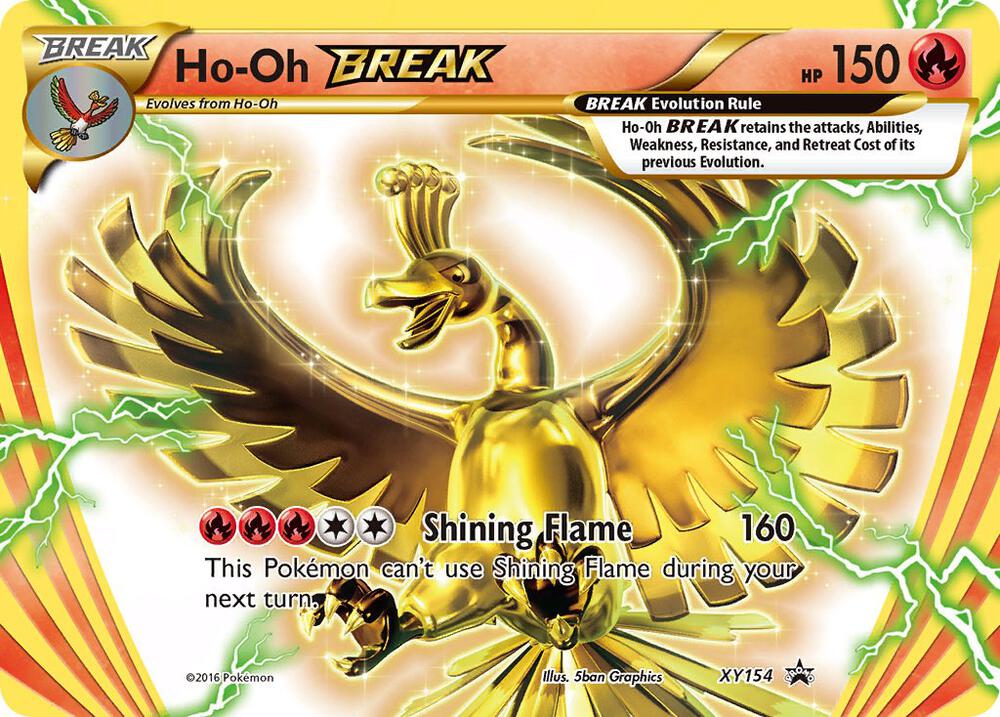 Ho-Oh BREAK - XY154 (XY:PR) Promo - Heavy Play Holofoil