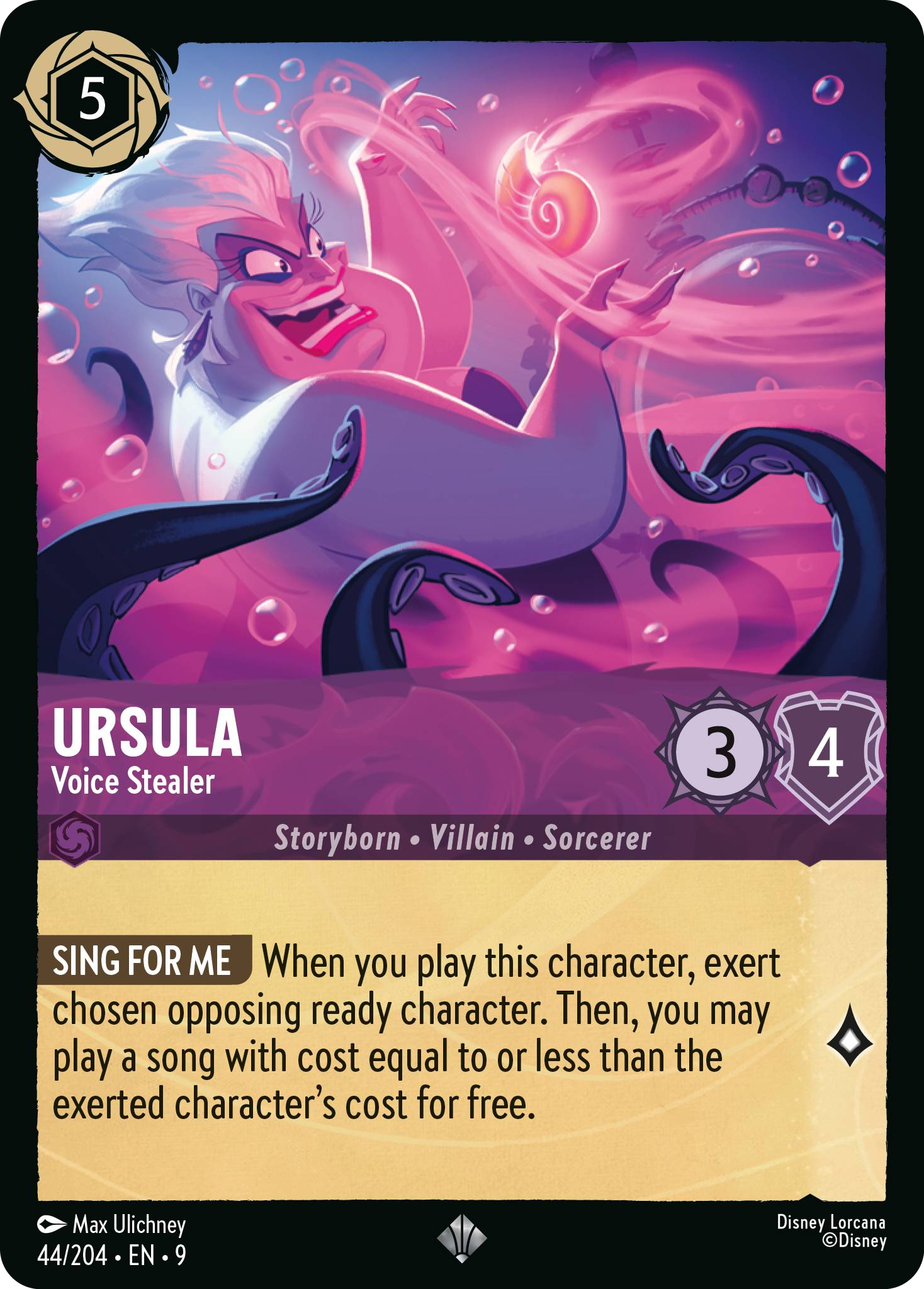 Ursula - Voice Stealer (Fabled - 044/204)  Super Rare