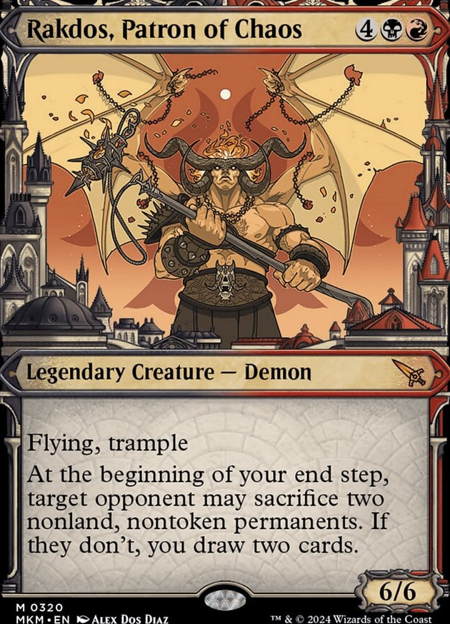 Rakdos, Patron of Chaos [#0320 Ravnica City Showcase] (MKM-M)