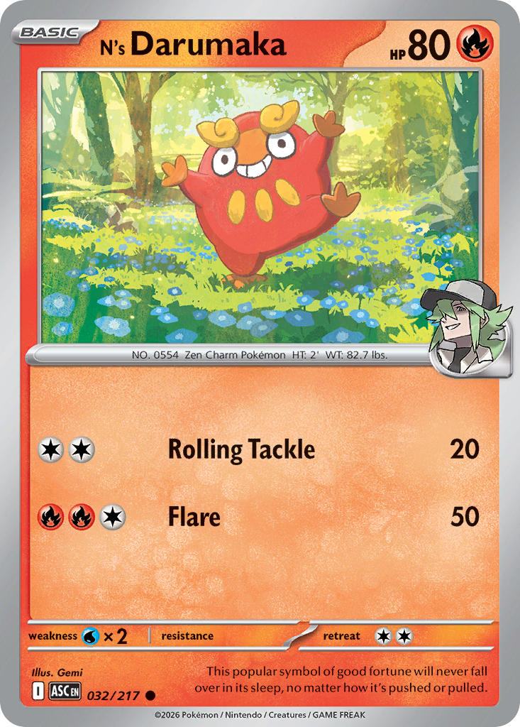N's Darumaka - 032/217 (ASC) Common
