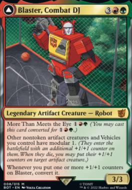 Blaster, Combat DJ // Blaster, Morale Booster (BOT-M-FOIL)