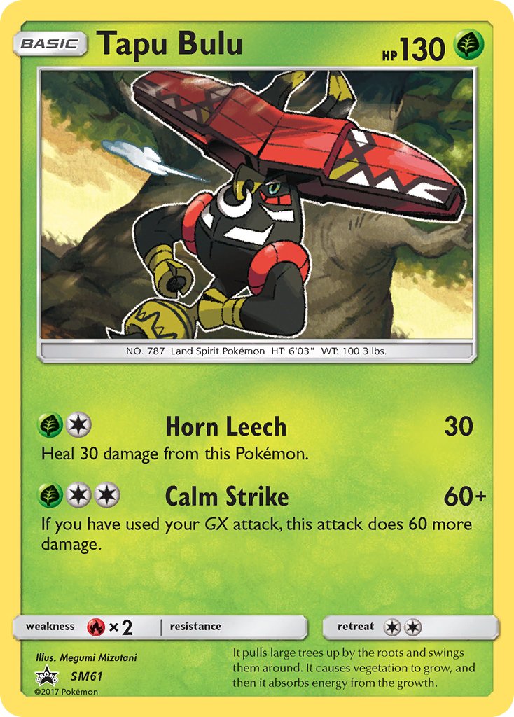 Tapu Bulu - SM61 (SM:PR) Promo - Near Mint Holofoil