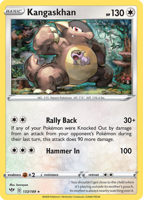 Kangaskhan - 133/189 (SWSH03) Holo Rare - Near Mint Holofoil