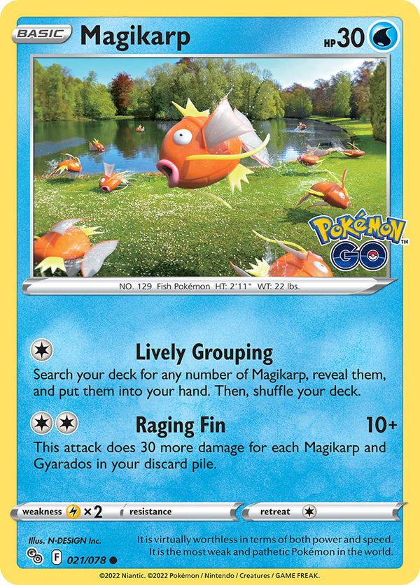 Magikarp - 021/078 (PGO) Common - Near Mint