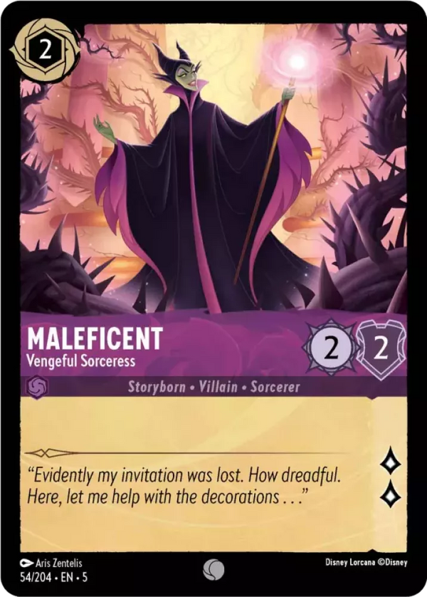 Maleficent - Vengeful Sorceress (Shimmering Skies 054/204) Common - Near Mint