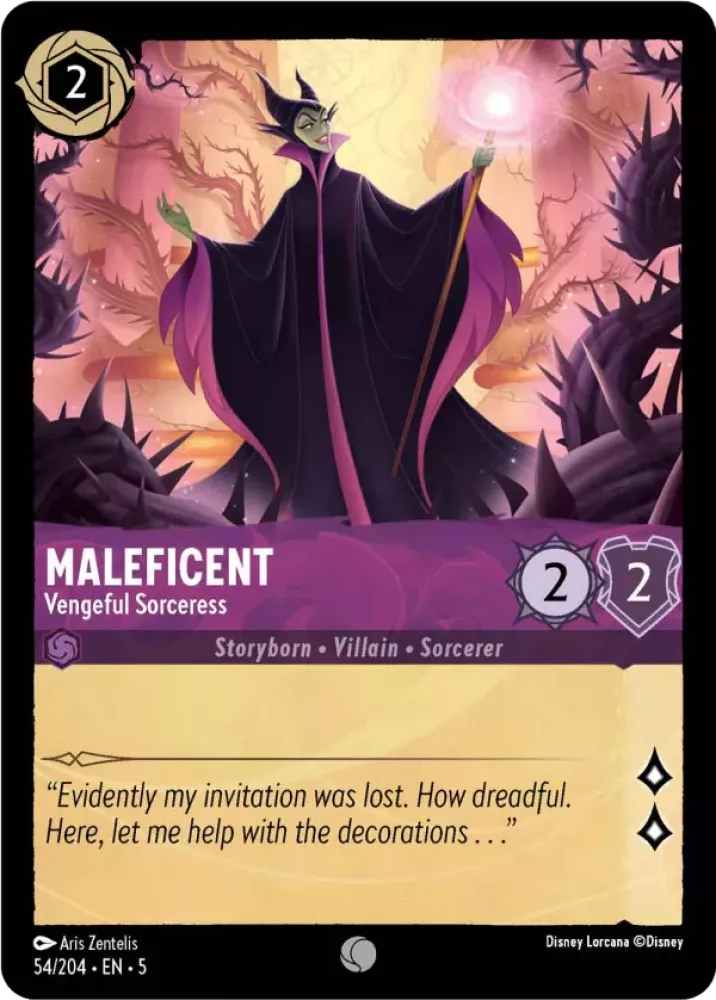 Maleficent - Vengeful Sorceress (Shimmering Skies 054/204) Common - Near Mint