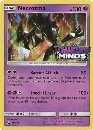 Necrozma (Prerelease) [Staff] - SM204 (SM:PR) Promo - Near Mint Holofoil