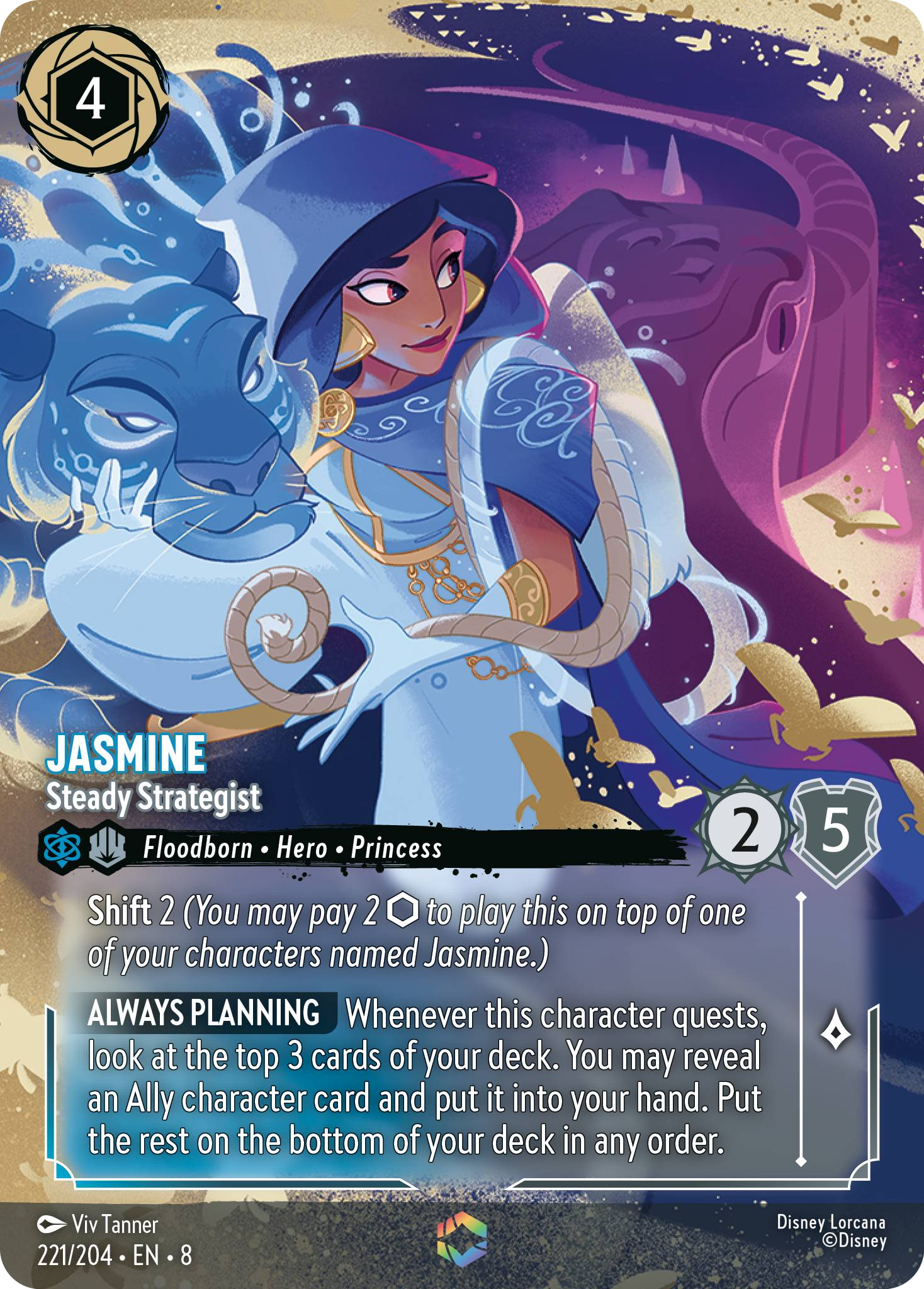 Jasmine - Steady Strategist  (Reign of Jafar - 221/204 ) Enchanted