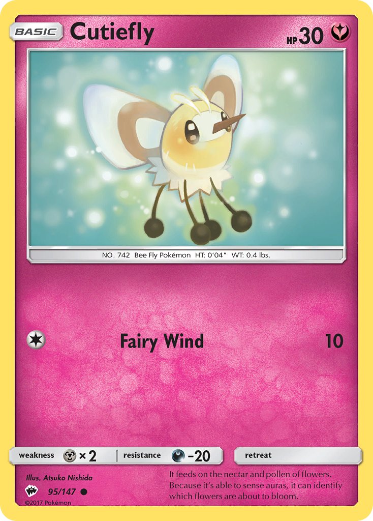 Cutiefly - 095/147 (SM:BUS) Common - Near Mint