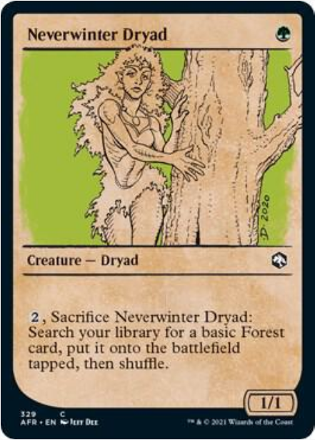 Neverwinter Dryad [#329 Showcase] (AFR-C-FOIL)