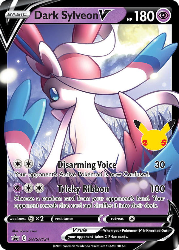 Dark Sylveon V - SWSH134 (SWSH:PR) Promo - Near Mint Holofoil