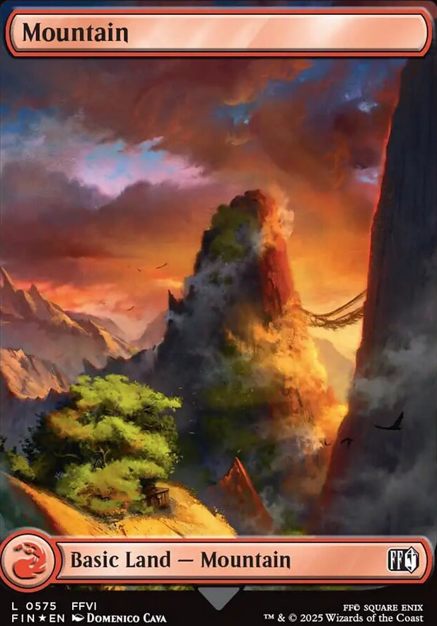 Mountain [ #0575 Surge Foil Full Art ] (FIN-C)