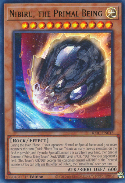 Nibiru, the Primal Being (RA01-EN015) Prismatic Ultimate Rare - Near Mint 1st Edition
