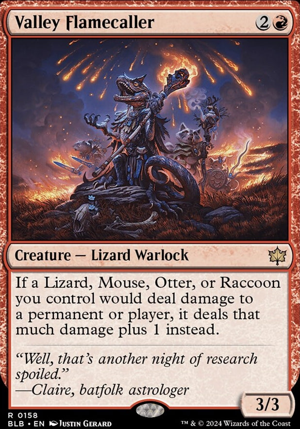 Valley Flamecaller [#0158] (BLB-R-FOIL)