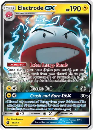 Electrode GX - 048/168 (CES) Ultra Rare - Near Mint Holofoil