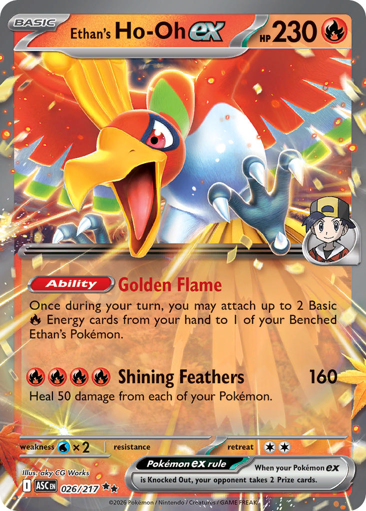 Ethan's Ho-Oh ex - 026/217 (ASC) Double Rare