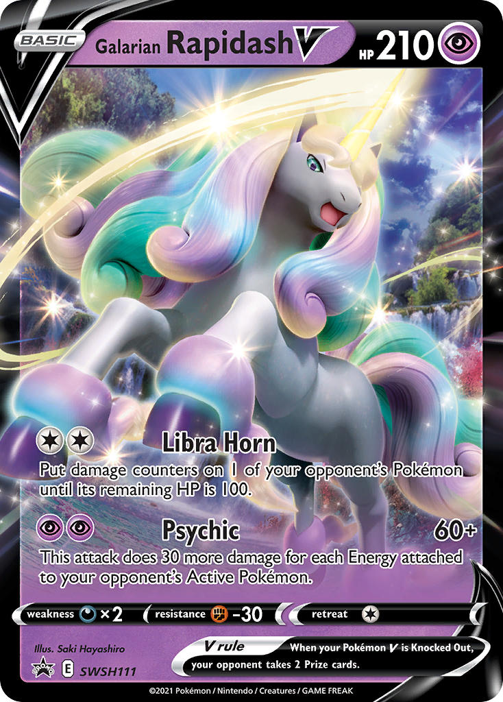 Galarian Rapidash V - SWSH111 (SWSH:PR) Promo - Near Mint Holofoil