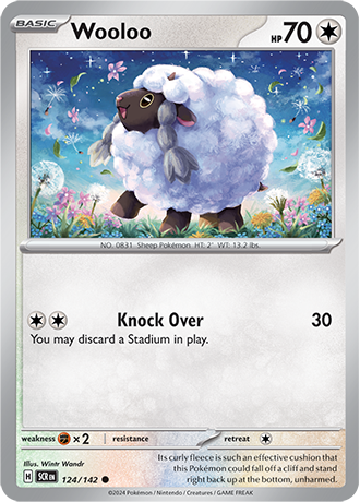 Wooloo - 124/142 (SCR) Common - Near Mint