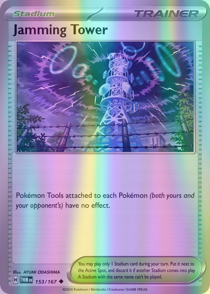 Jamming Tower - 153/167 (TWM) Uncommon - Near Mint Reverse Holofoil