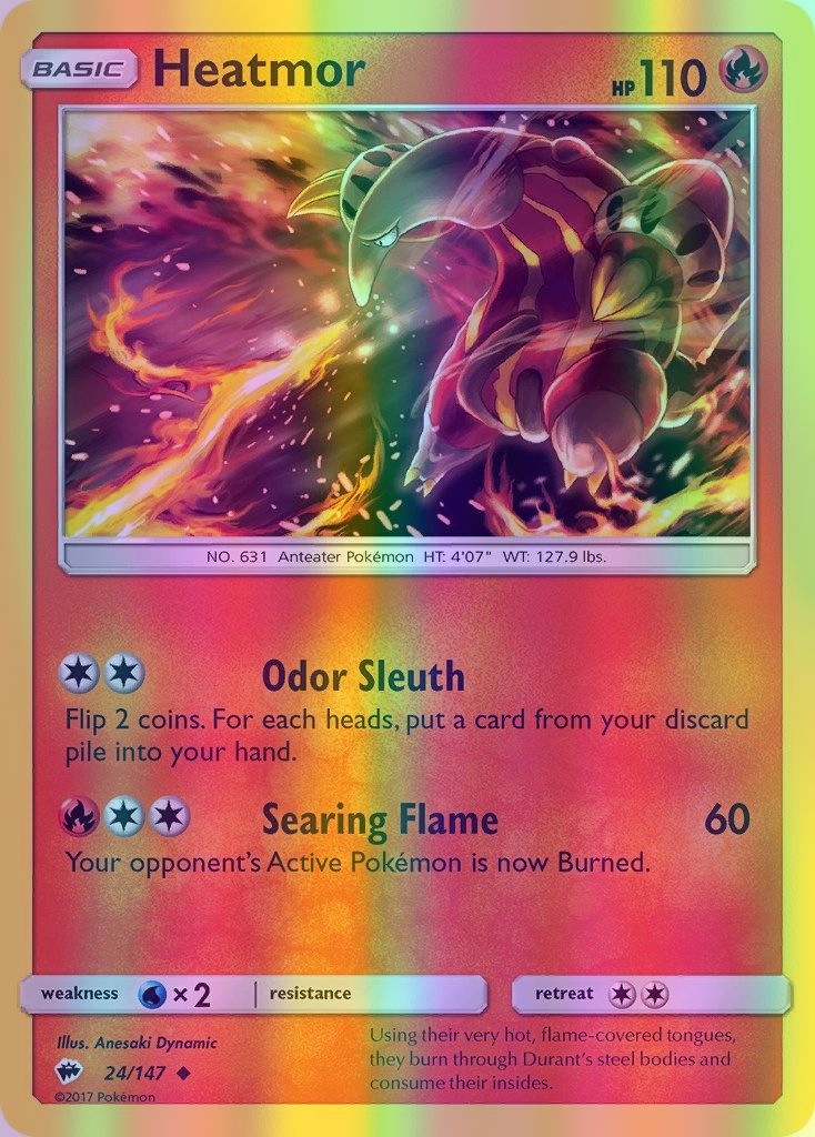 Heatmor - 024/147 (SM:BUS) Uncommon - Near Mint Reverse Holofoil