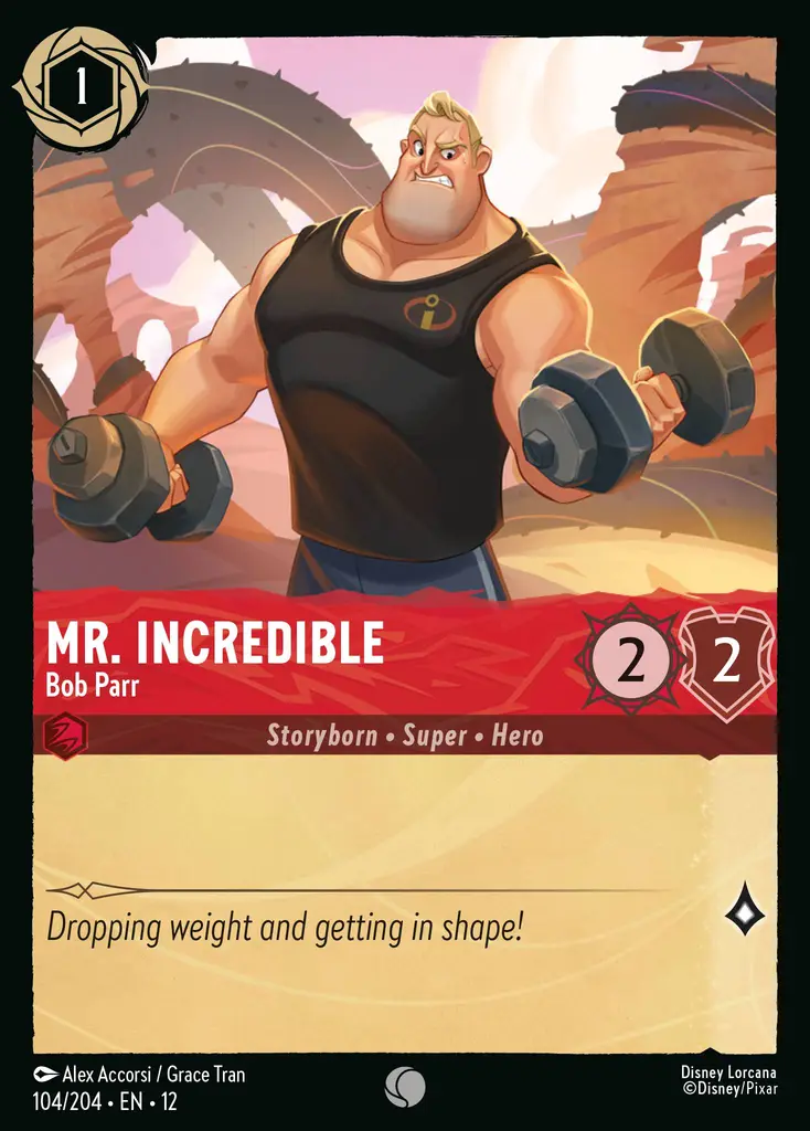 Mr. Incredible - Bob Parr (104/204 - Wilds Unknown) Common