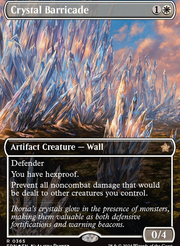 Crystal Barricade [#0365 Mana Foil] (FDN-R)