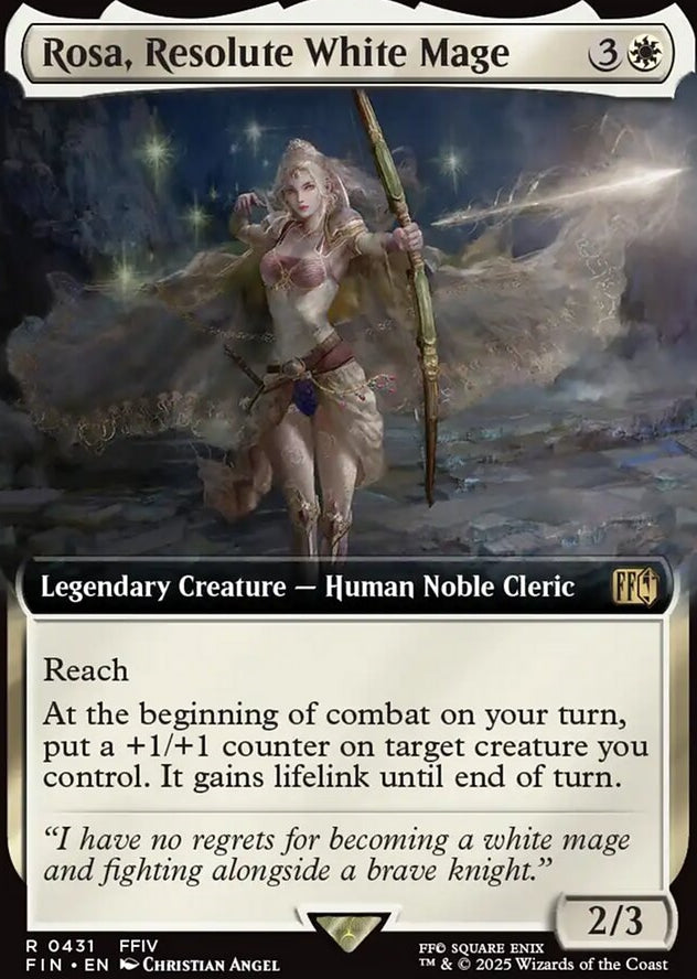 Rosa, Resolute White Mage [ #0431 Extended Art ] (FIN-R)